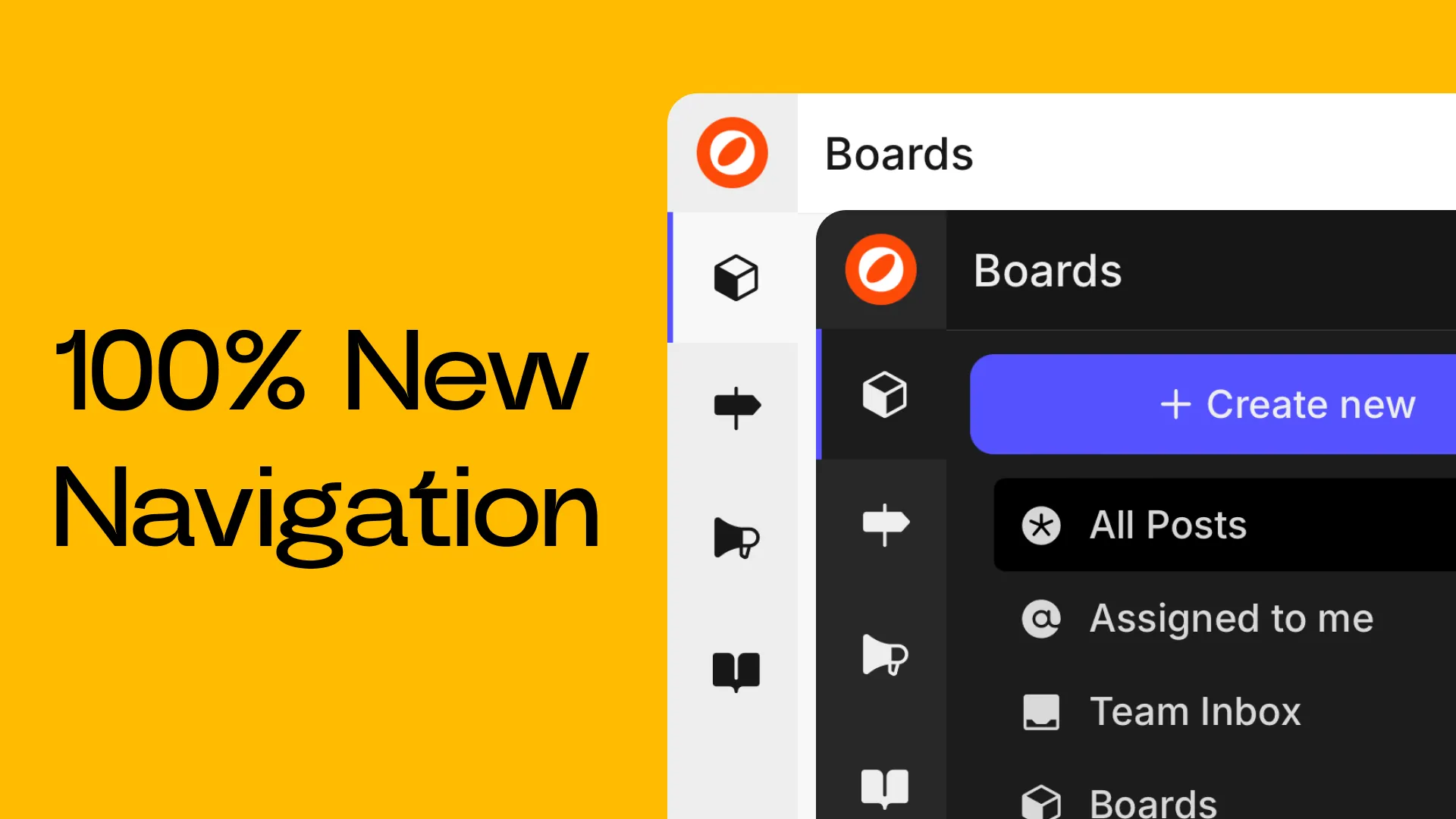 New: 100% New Navigation Menu